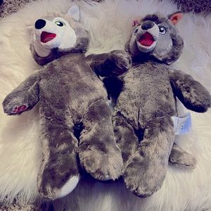 Rare Build a Bear Wiley and Singing Happy Birthday Violet, Set of Two